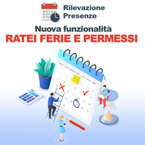 Calcolo ratei e permessi Libemax Rilevazione Presenze timbrature dipendenti