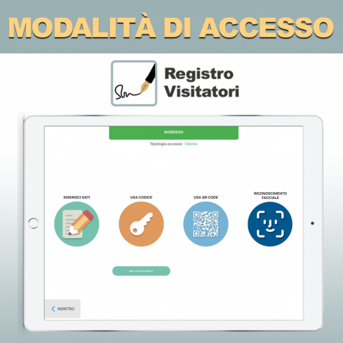 modalit&agrave; di accesso di visitatori in ufficio